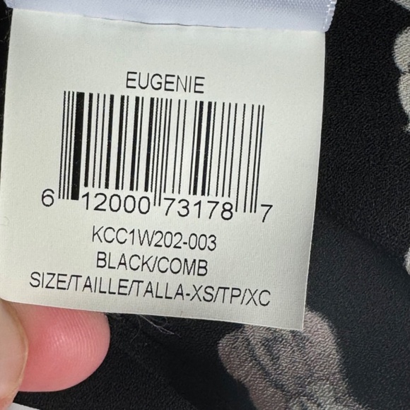 BCBGMaxAzria Eugenie Floral Print Asymmetrical Top - Picture 7 of 7